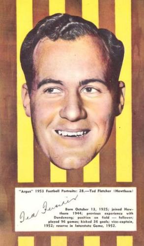 1953 Argus Football Portraits #28 Ted Fletcher Front